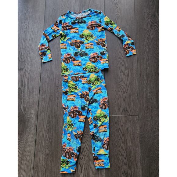 Posh Peanut monster truck pajama set, 3-4t - Picture 1 of 4